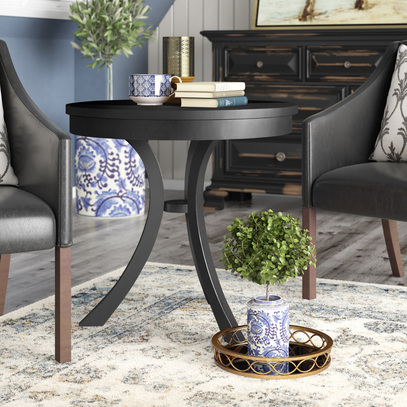 Orofino 3 Legs End Table, Black Licorice
