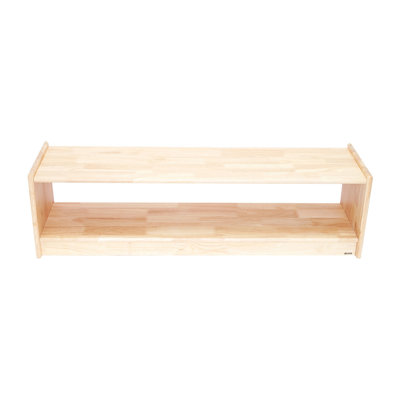 Tablette à un niveau de 13 po de hauteur - bois d'hévéa