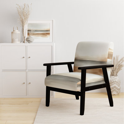 Chaise d'appoint Coastal Minimalisme - Brun, gris abstrait Ocean Meets Land