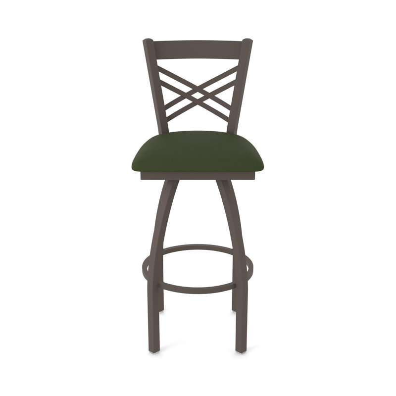 820 Catalina Swivel Stool, Bronze, Vinyl-Canter Pine, Counter Stool (25" Seat Height)