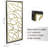 Gold Metal Abstract Wall Decor with Black Framed