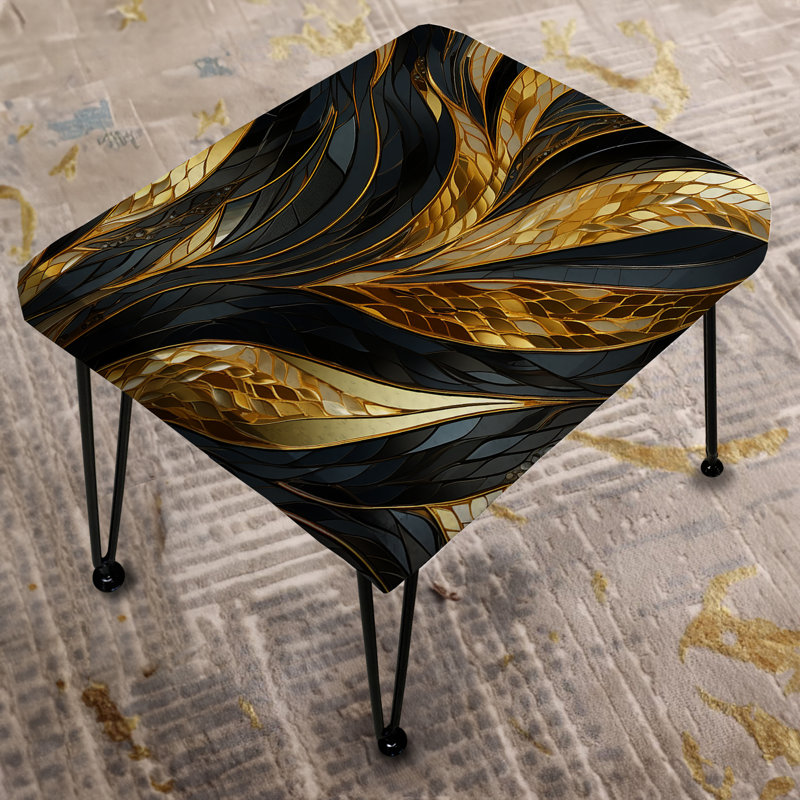 Repose-pieds scintillant Glamour Gaze Sparkling Gold Harmony - marbre
