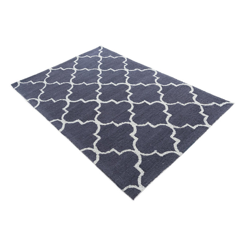 Tapis bleu marine Oharare