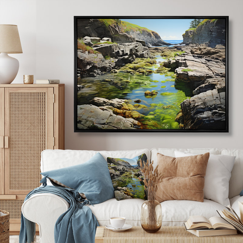 Canada Coastal Serenity V - imprimé, Noir, H 12 po x l 20 po x P 1 po