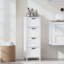 Armoire de plancher étroite avec 4 tiroirs
