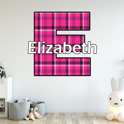 Décalcomanie murale nom personnalisé pour chambre lumberjack