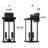 Outdoor Wall Lantern with Clear Glass Shade 