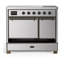 Majestic III Series 40 Inch Induction Range with 6 Induction Elements in Glossy Black (Copper Trim)-1354541614-1354541632