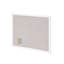 Tableau d'affichage en lin blanc 30 po x 20 po - Panneau de liège mural élégant avec cadre en panneau de fibres à densité moyenne pour la décoration de bureau personnel
