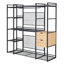 Garde-robe ouverte avec rails suspendus-673259874