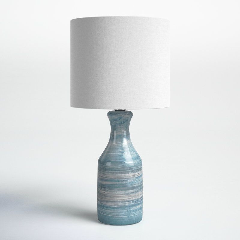 Edward Ceramic Table Lamp, Blue