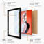 Intertwined Embrace Modern 1 Piece Single Picture Frame Wall Art-136651170-136651171