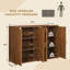 Buffet à panneaux cannelés de style moderne minimaliste de 47,3 po de largeur-1908125362