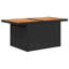  Ensemble de canapé de patio 11 pièces avec coussins en rotin de polyester noir