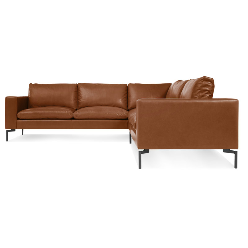 New Standard Sectional, Toffee Leather, Right Hand