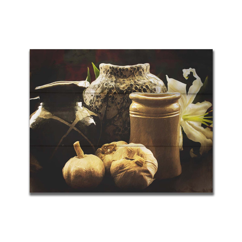 «Autumn Still Life» par Hal Halli, Sans cadre en bois, H 24 po x l 30 po x P 1 po