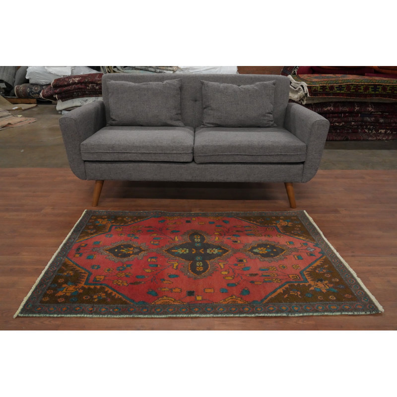 Tapis traditionnel en laine fait à la main 3 x 5