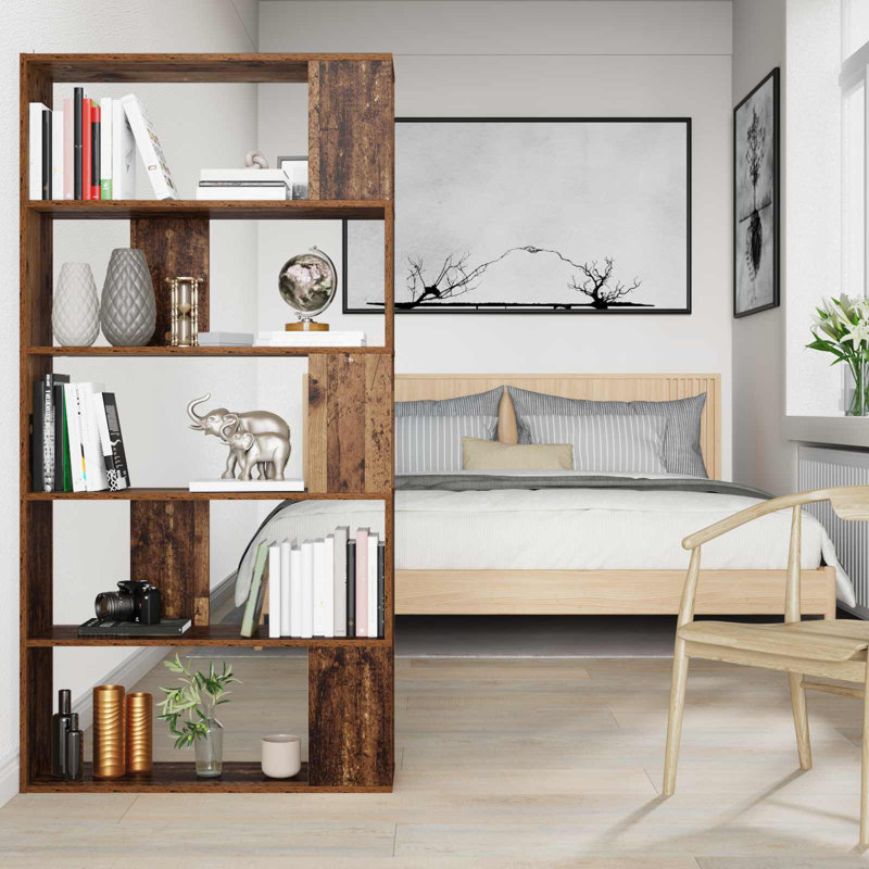159cm H x 80cm W Book Cabinet Bookcase, Old Wood