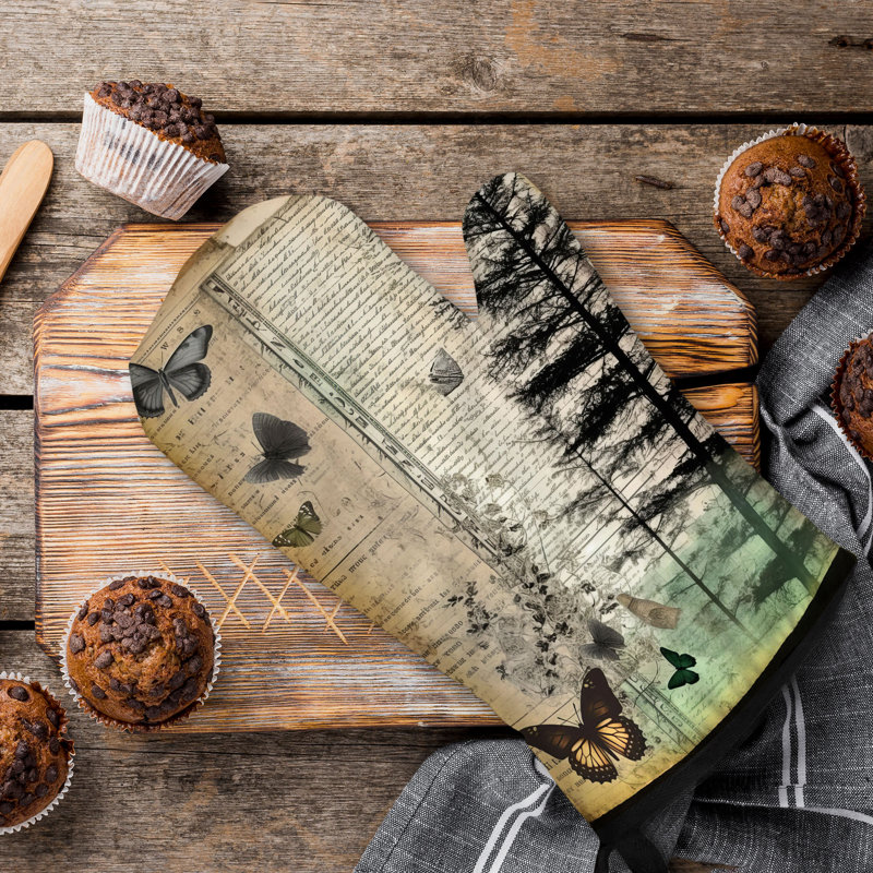 Folklore Woods Oven Mitt Cotton Twill