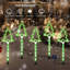 Ensemble de 5 lumières de sentier de Noël décoratives pour l'extérieur, 8 modes, lumières d'arbre de Noël, bonbons, piquets de jardin, étanches-120547638