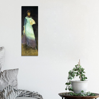 «Harmony in Blue and Violet Miss Finch», reproduction d'art sur toile tendue