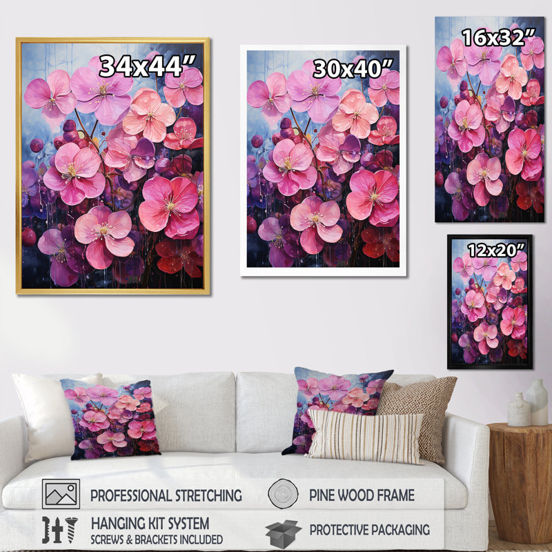 Neon Fantasy I, Toile tendue, H 20 po x l 12 po x P 1 po