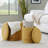 Ottoman Set, Fabric - Yellow
