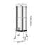 Gravity-fed Water Filter System, 2.25G 304 Stainless-Steel Countertop Water Filtration System, Reduces Lead and up to 99% of Chlorine, w/ 2 Carbon Filter, 2 Defluorination Filter, Spigot, Stand