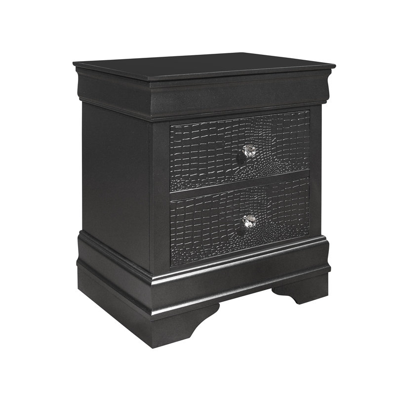 Table de chevet gris métallique, Gris métallisé
