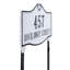 Plaque d’adresse murale sur 1 ligne colonial-23382013-23382037