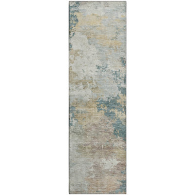 Premium Machine Washable Mayfield AMF2367 Abstract Rug