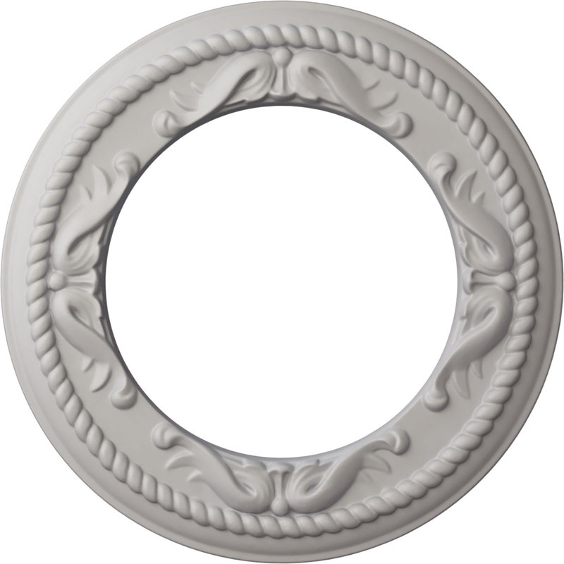 Médaillon de plafond H 12,25 po x l 12,25 po x P 0,875 po, Blanc ultra pur