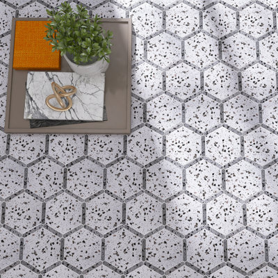 Maggiore Hexagon 8.58 in. x 9.89 in. Matte Porcelain Floor and Wall Tile
