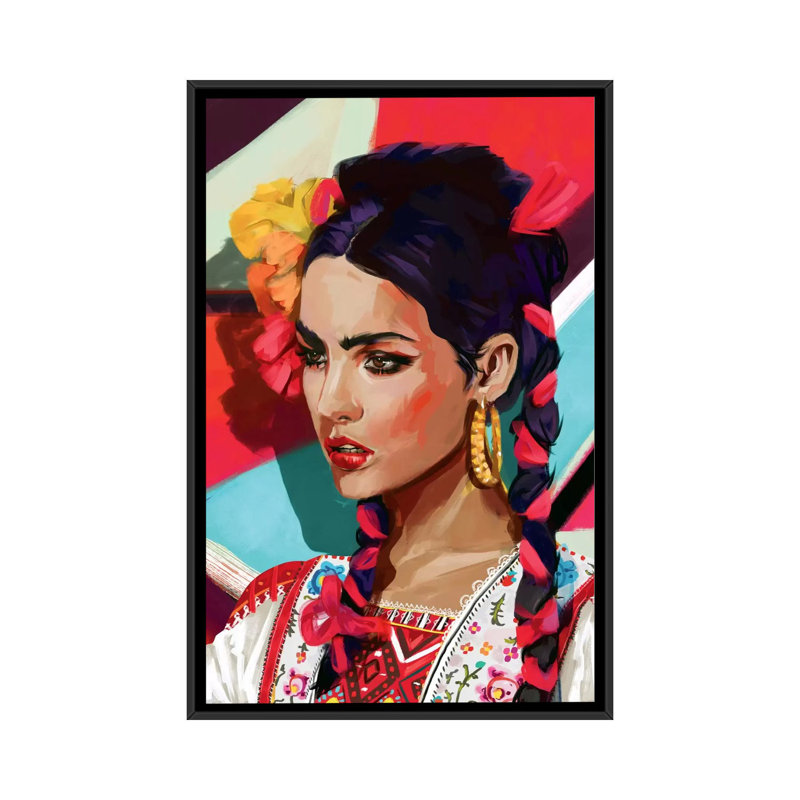 «Mexico», impression sur toile, H 26 po x l 18 po x P 1,5 po, Pas de tapis, Toile encadrée noire