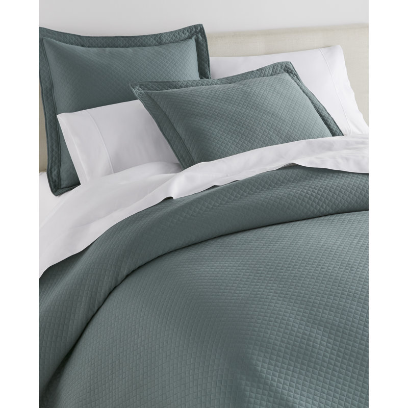 Peacock Alley Oxford Cotton Blend Coverlet