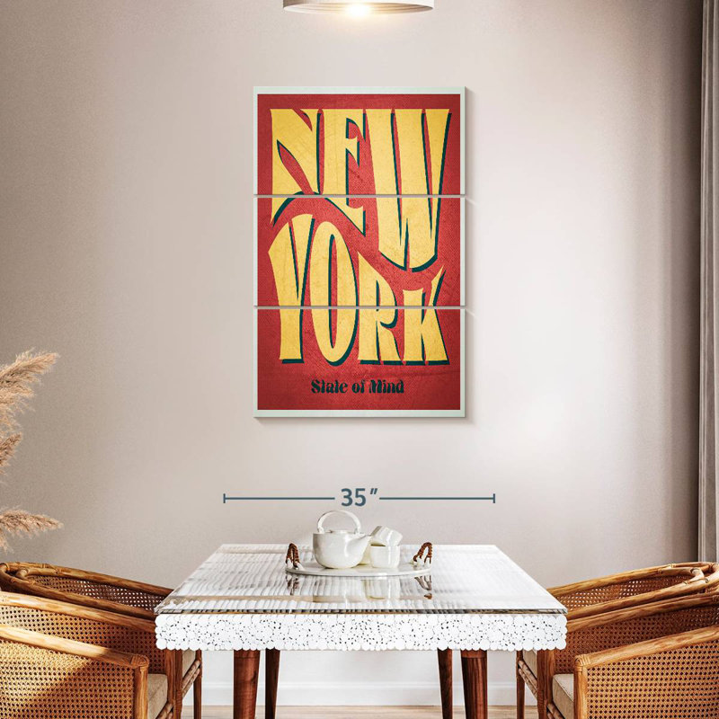 Masam New York State of Mind - rouge, H 45 po x l 28 po