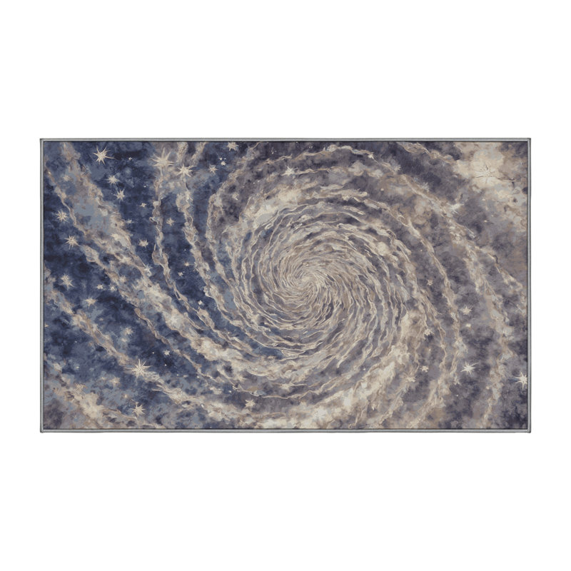 Tapis gris soyeux et moelleux, Rectangle 5 pi x 7 pi