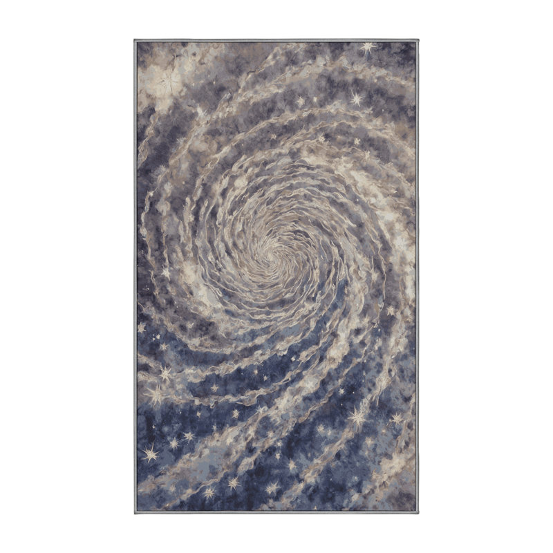 Tapis gris soyeux et moelleux, Rectangle 8 pi x 10 pi