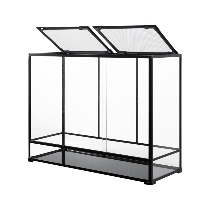 48 in. x 18 in. x 36 in. Glass and Plastic Reptile Terrarium
