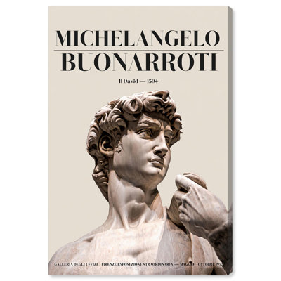 «Gaze of Michelangelo's David Canvas Classic Art Posters» par Art Remedy