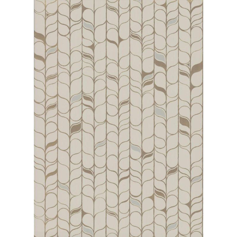 Rouleau de papier peint L 32,79 pi x l 20,8 po Perfect Petals, Beige / or
