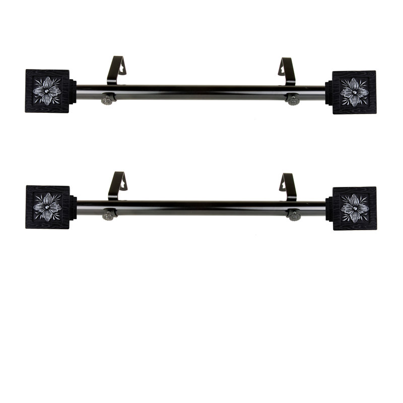 Tringle à rideaux simple Baugh Ophélie, Noir