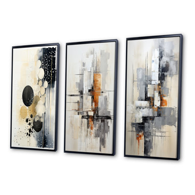 " Monochromatic Fusion " 3 - Pieces