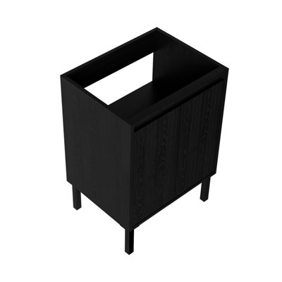 Meuble-lavabo autoportant 24 po (lavabo non inclus) noir