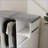 Ironing Cart Cabinet with Rolling Ironing Board, Storage Shelves &amp; Clothes Rods - Snow White E1 MDF | Minimalist | Laundry Room