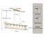 Lustre à intensité variable pour îlot de cuisine à 7 lumières Darlington-118554418-118554419
