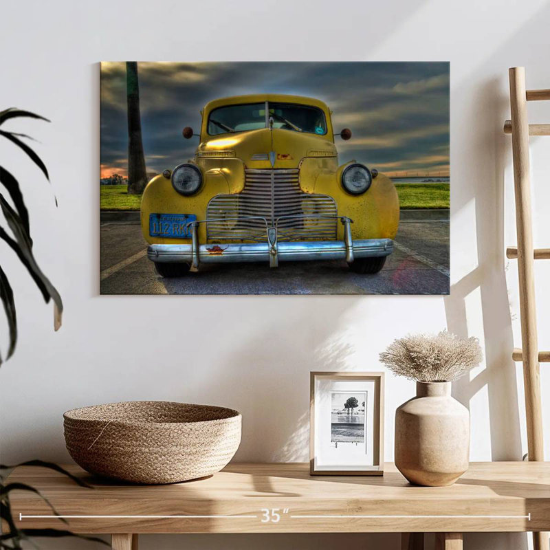 Voiture rétro, H 16 po x l 24 po