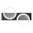 1-black white circular LED dimmable vanity light