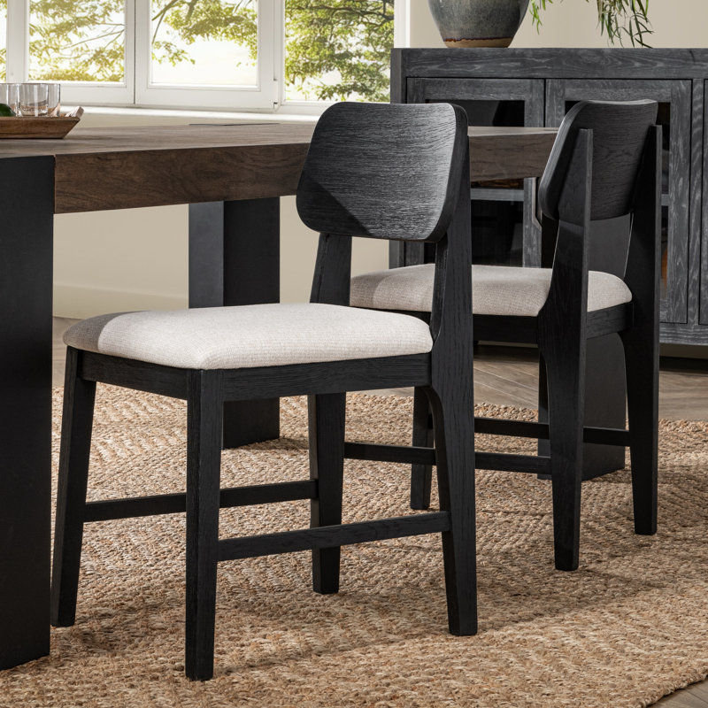 Deaven Upholstered Solid Wood Dining Chair