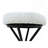 29'' Floral Print Counter Height Bar Stool With Footrest Set Of 2 Upholstered Round Barstools For Kitchen & Dining Room (White Print)-171863304